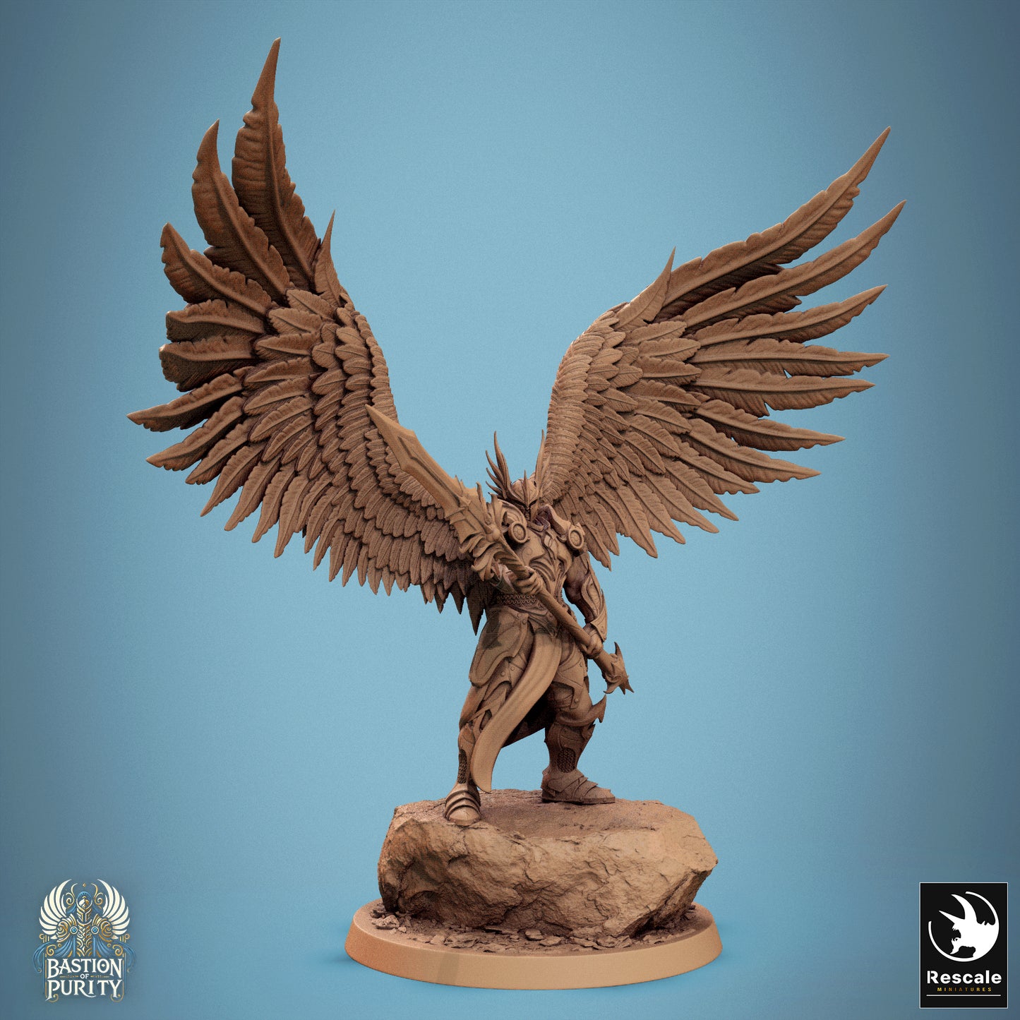 Aurelian Skyblade, Bastion of Purity Warband | D&D TTRPG Miniature | Rescale Miniatures