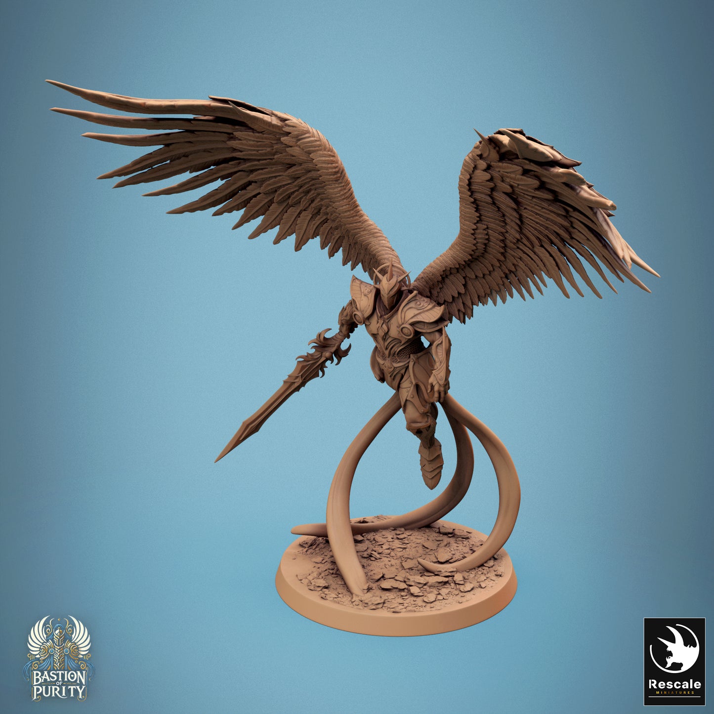 Aurelian Skyblade, Bastion of Purity Warband | D&D TTRPG Miniature | Rescale Miniatures