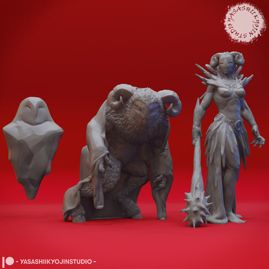 Winter Goddess Auril | TTRPG Monster Miniature | Yasashii Kyojin Studio - Tattles Told 3D