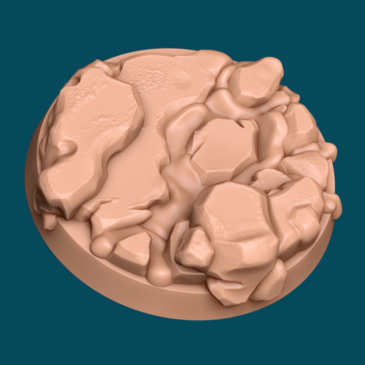 A Volcanic Fissure Base | TTRPG Miniature Sculpted Base | Awkward Penguin's Minis