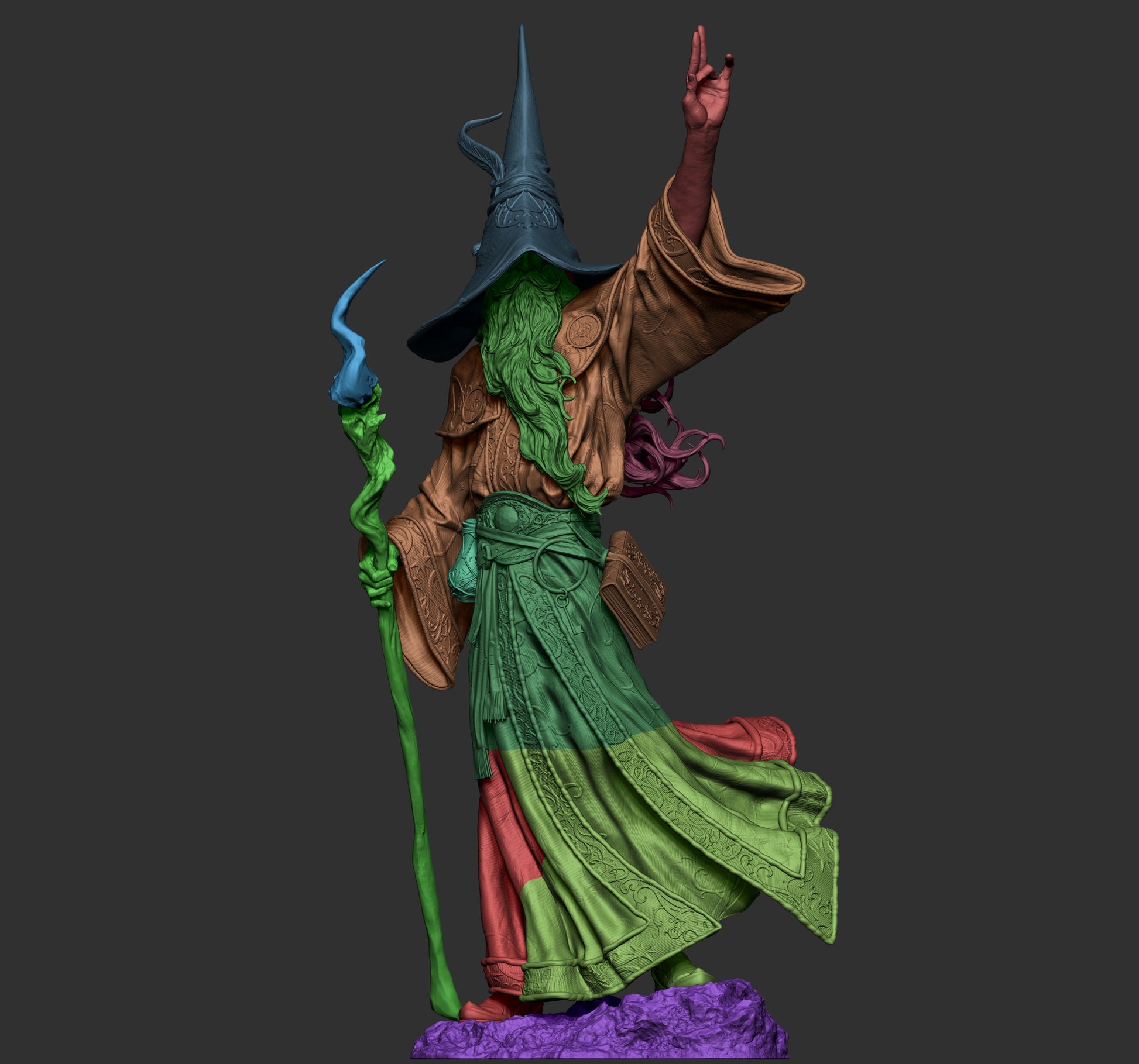 1:12 Legendary Wizard Merlin | 3D Printed Resin Garage Kit Figure | CA 3D Studios