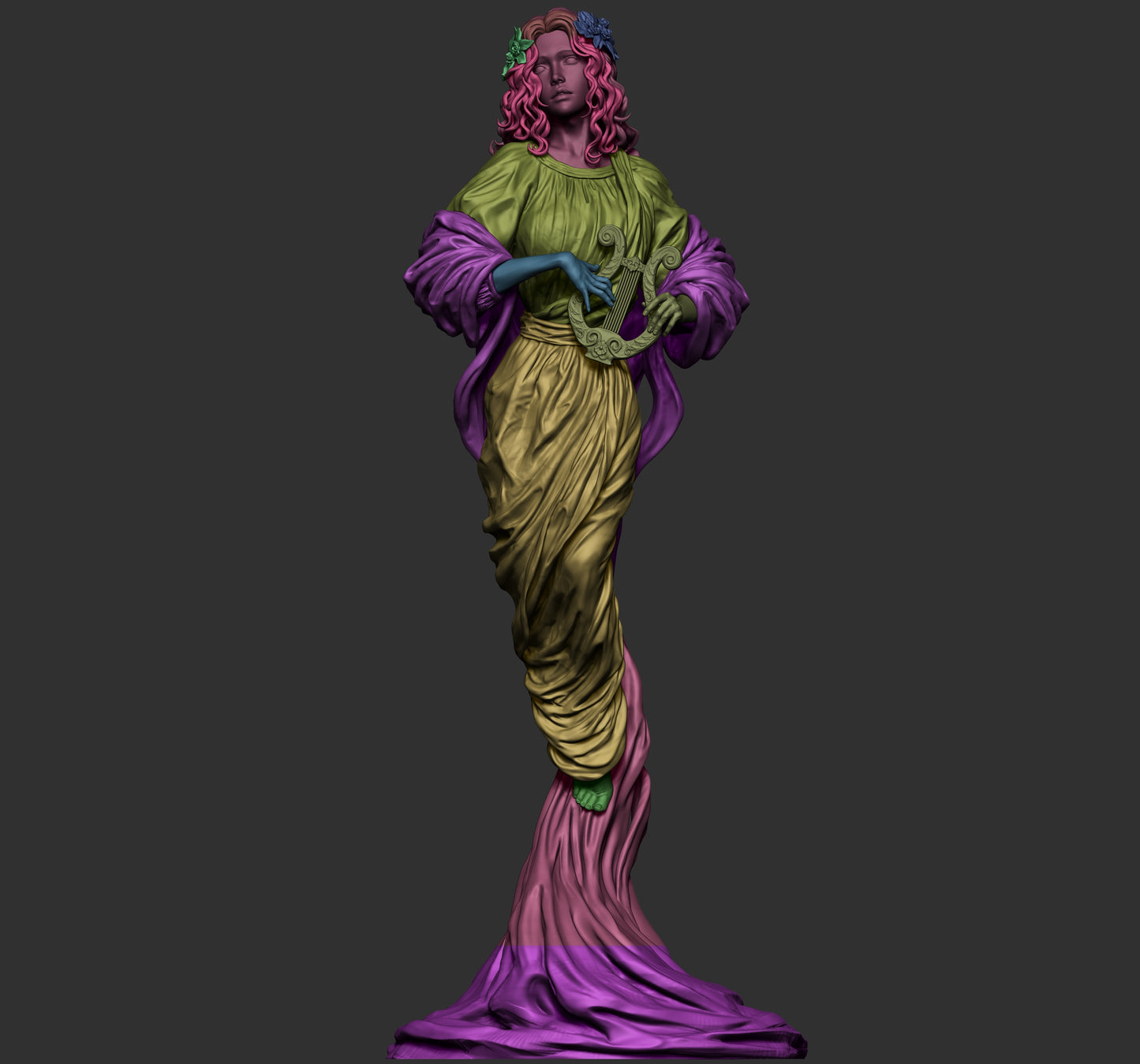 1:12 Muse, Greek Mythology | 3D Printed Resin Garage Kit Figure | CA 3D Studios