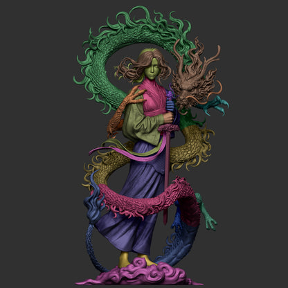 1:12 Mulan, Chinese Legend | 3D Printed Resin Garage Kit Figure | CA 3D Studios