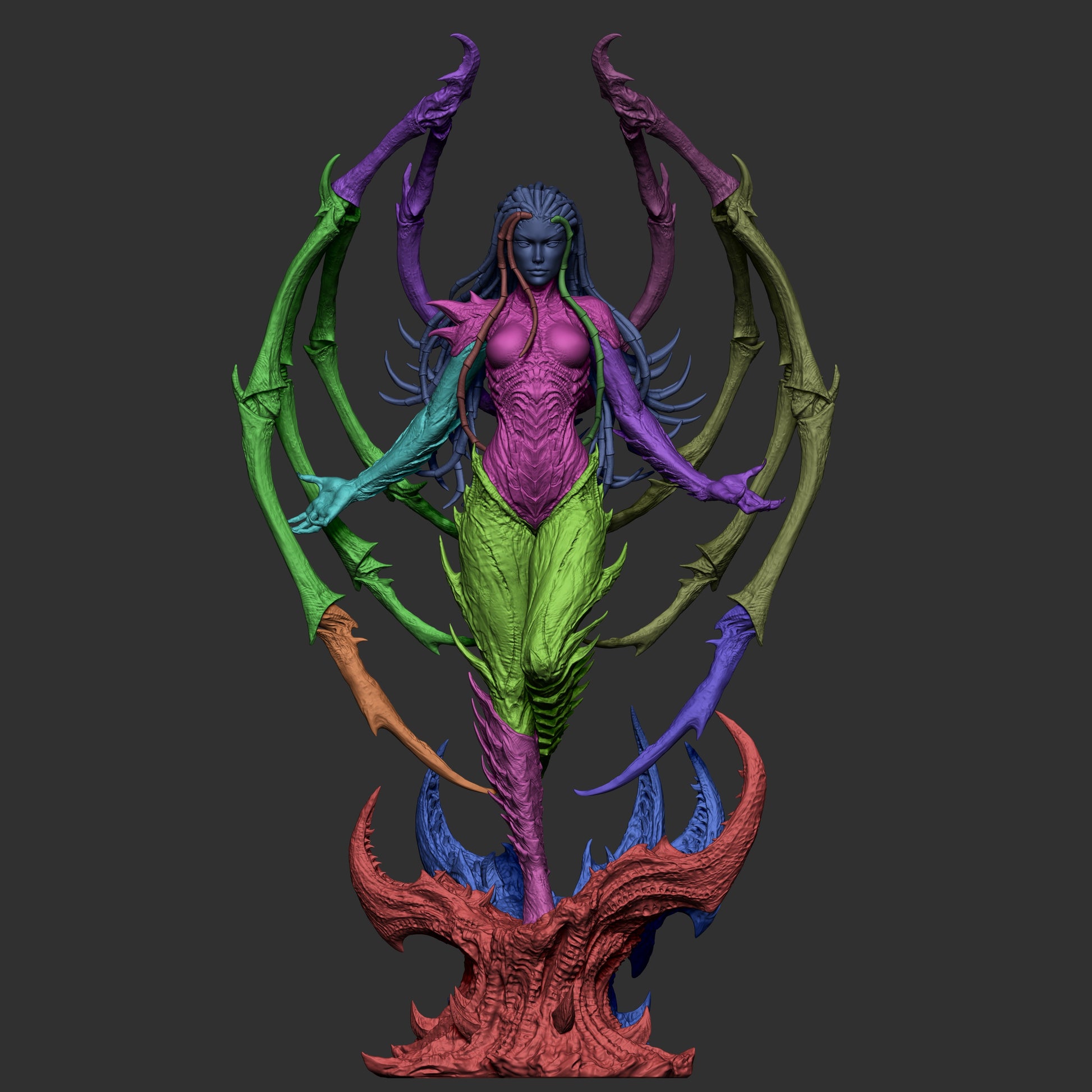 1:12 Alien Hive Queen | 3D Printed Resin Garage Kit Figure | CA 3D Studios