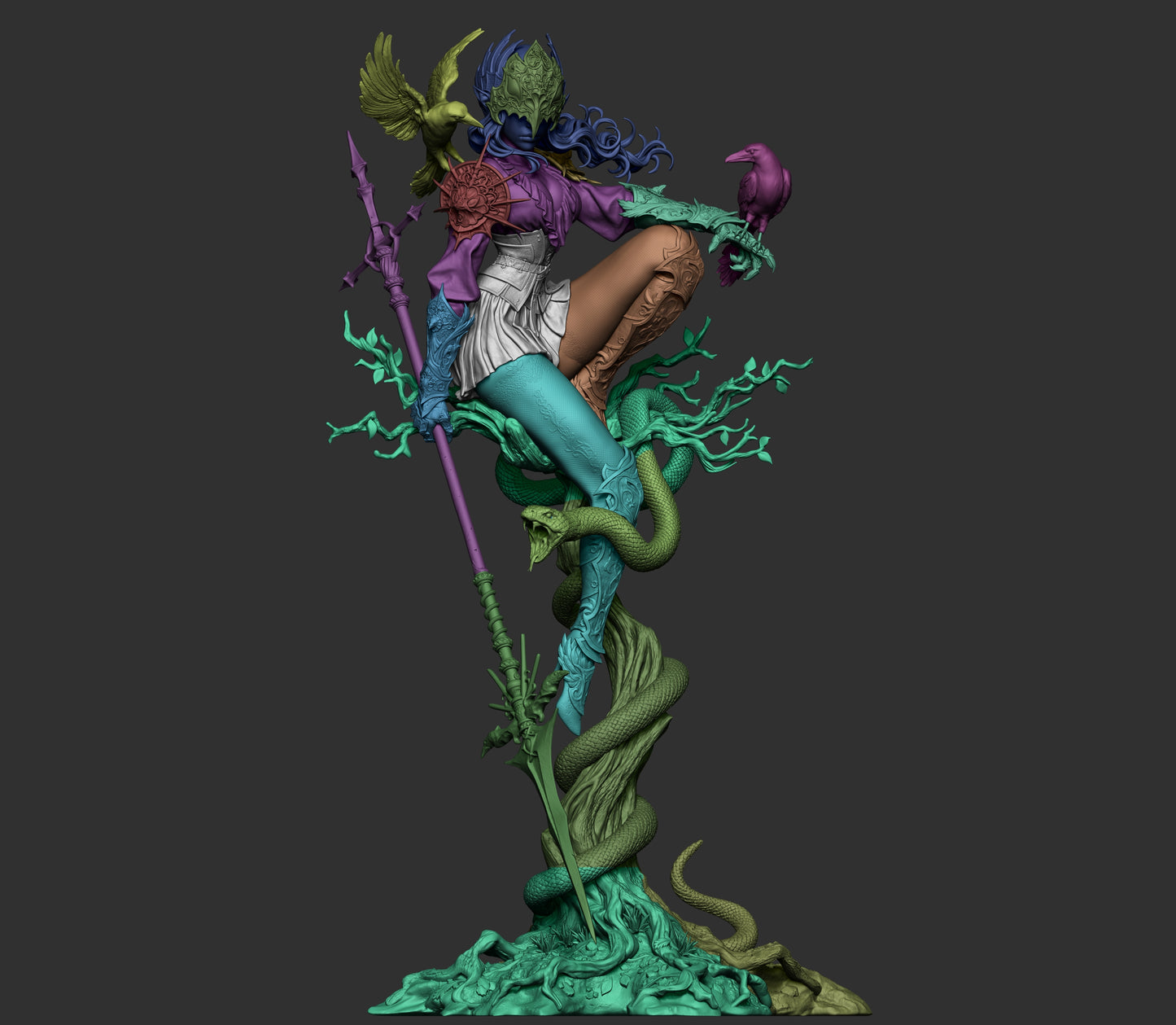 1:12 Lenora Queen of Crows | 3D Printed Resin Garage Kit Figure | CA 3D Studios