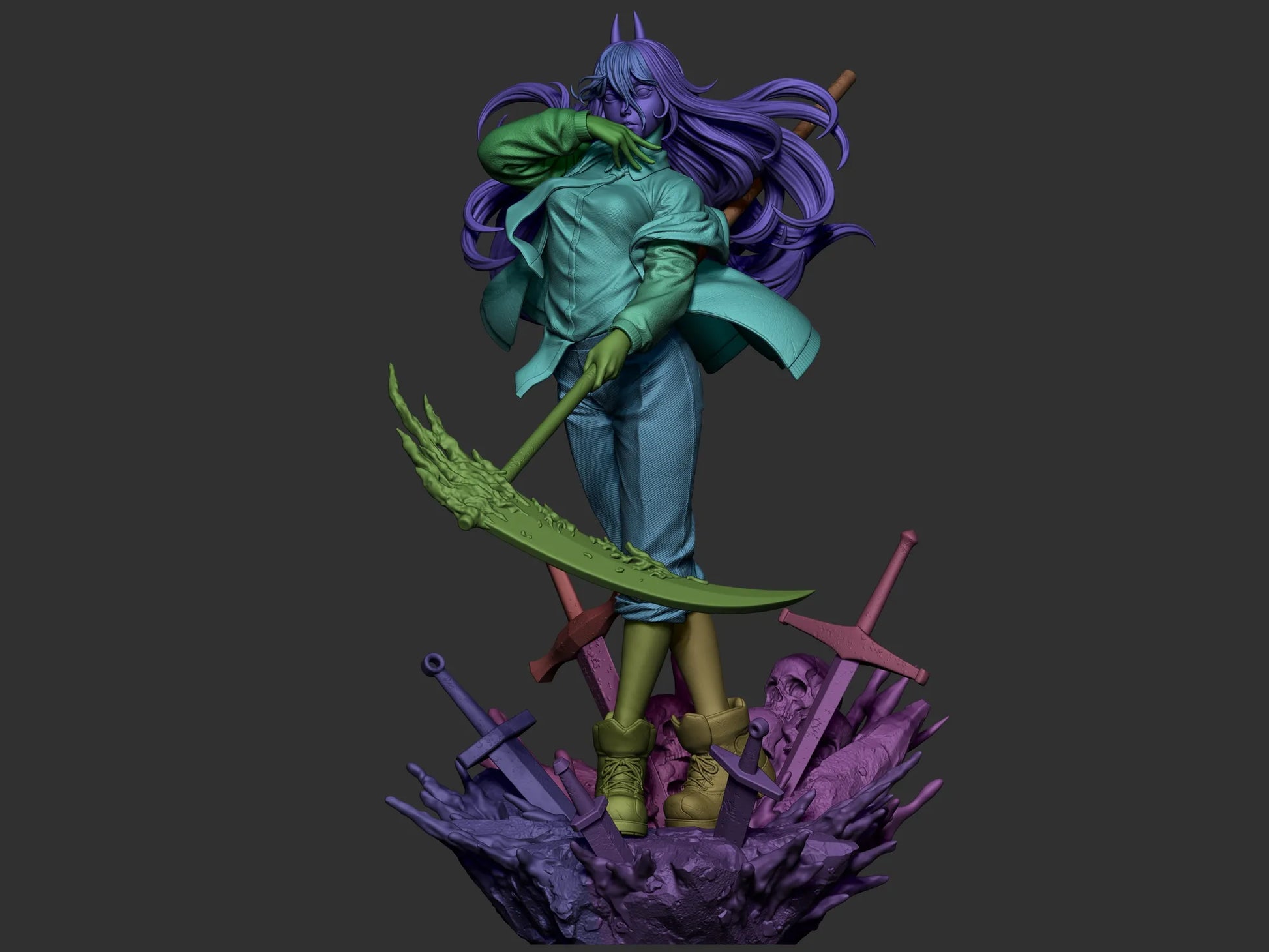 1:12 Chaotic Blood Fiend | 3D Printed Resin Garage Kit Figure | CA 3D Studios