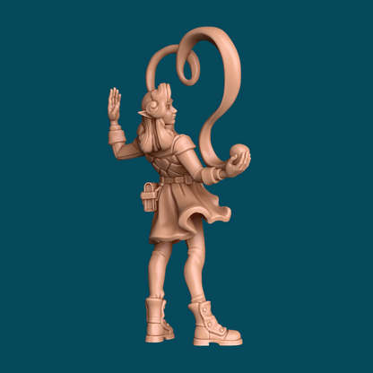 Miniature of a candle-lit dance scene featuring Syrre and Tango, crafted by Tattles Told 3D for TTRPG D&D settings.