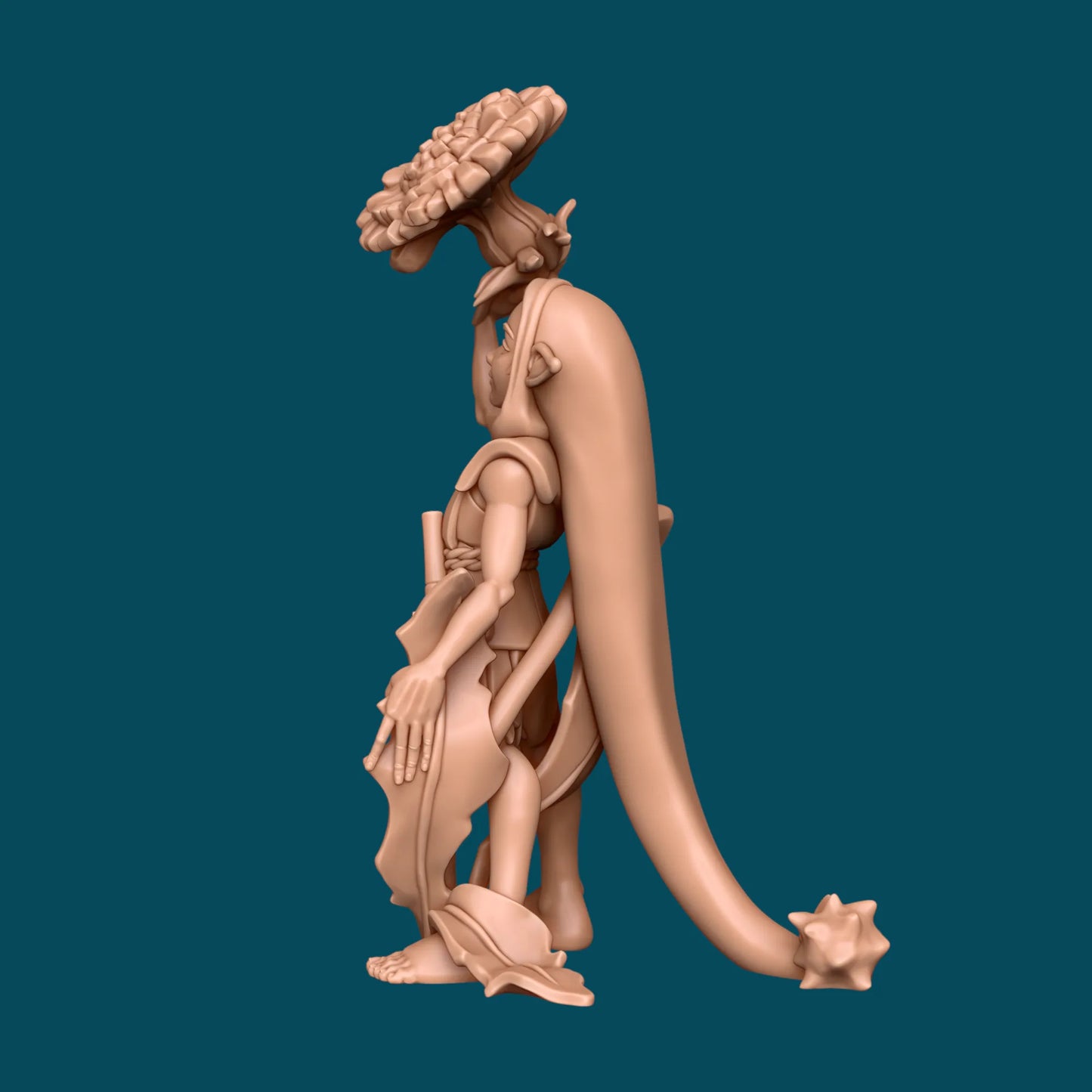 Dandelion Willowsnap, a Gnome Gardener | TTRPG D&D Miniature | Awkward Penguin Minis