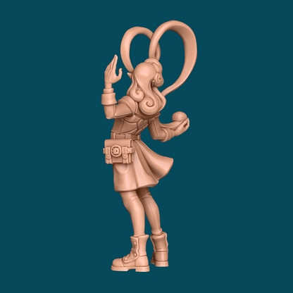 Miniature figurine of characters dancing by candlelight for TTRPG D&D, created by Tattles Told 3D Awkward Penguin Minis.