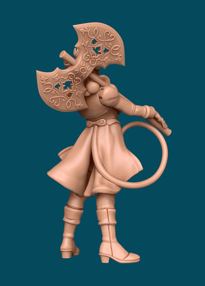 Cassian, a Theatrical Barbarian | TTRPG D&D Miniature | Awkward Penguin Minis