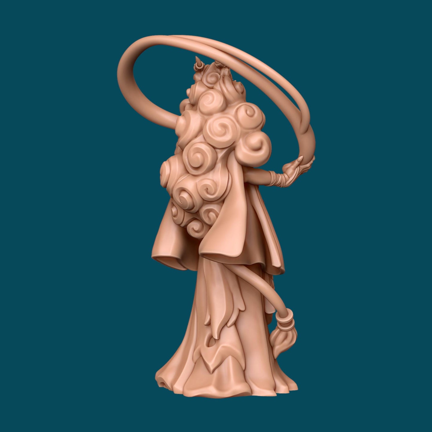 Zeor, A Sassy Warlock | D&D TTRPG Miniature | Awkward Penguin Minis