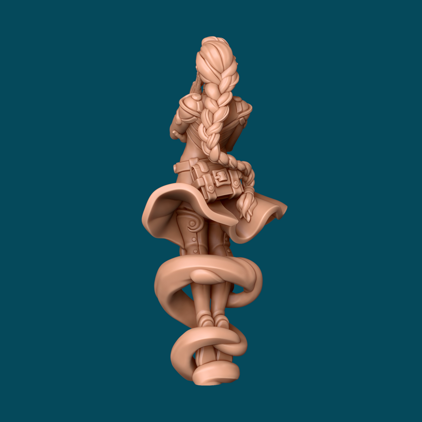 Foehn, an Airy Mage | TTRPG D&D Miniature | Awkward Penguin Minis