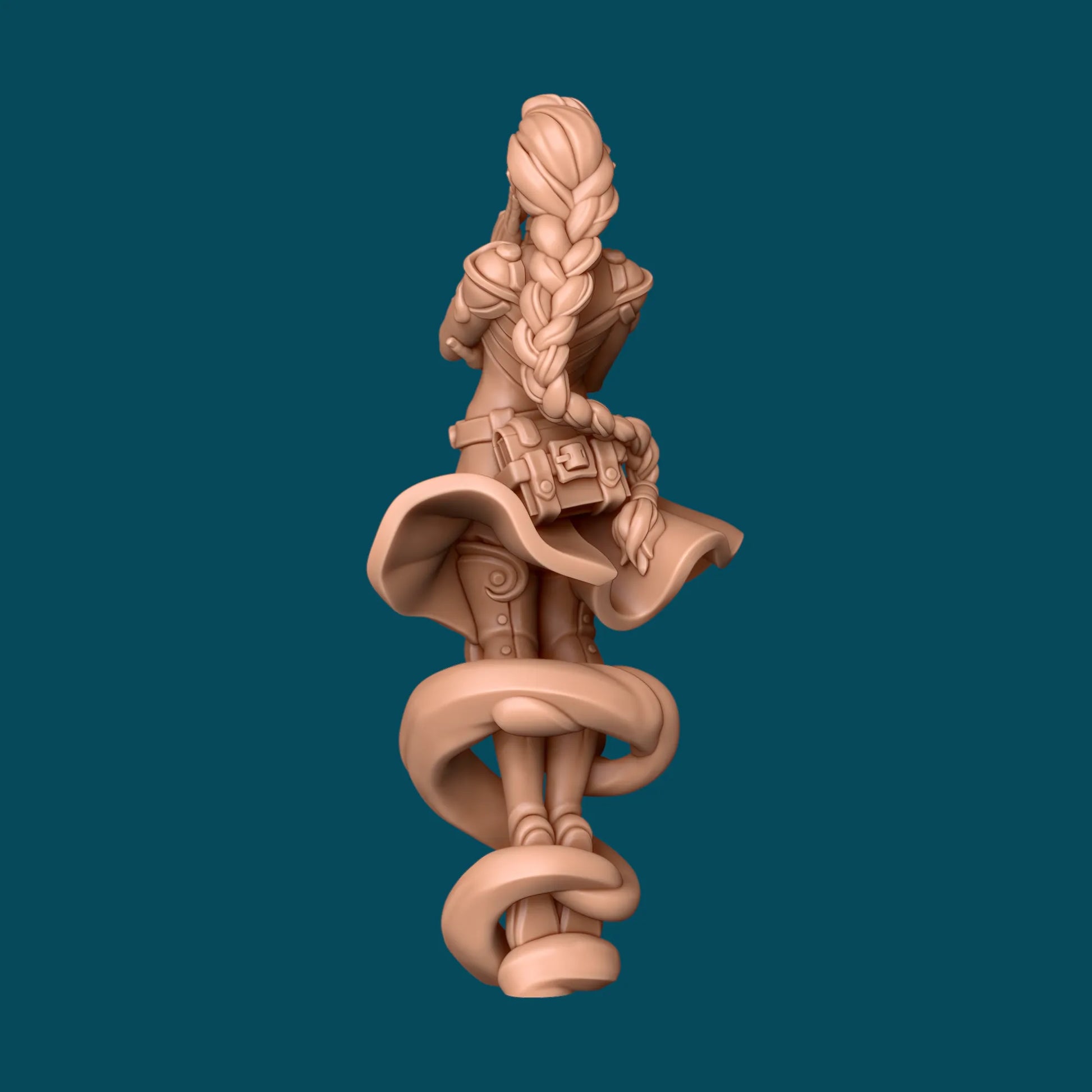 Foehn, an Airy Mage | TTRPG D&D Miniature | Awkward Penguin Minis