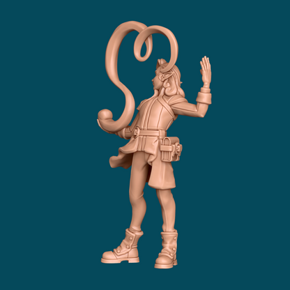 Miniature of a candle-lit dance scene featuring Syrre and Tango from Tattles Told 3D's Awkward Penguin Minis for TTRPG D&D.