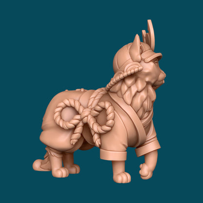 Kotatsu, a samurai cat | D&D TTRPG Miniature | Awkward Penguin Minis