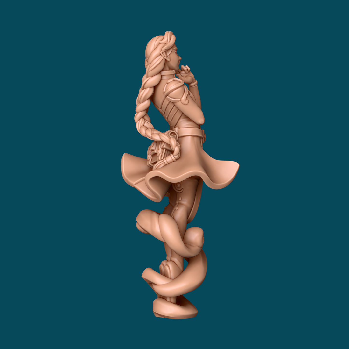 Foehn, an Airy Mage | TTRPG D&D Miniature | Awkward Penguin Minis