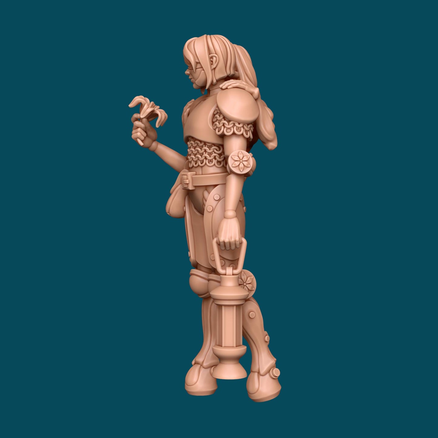 Magpie, a mechanical girl | D&D TTRPG Miniature | Awkward Penguin Minis