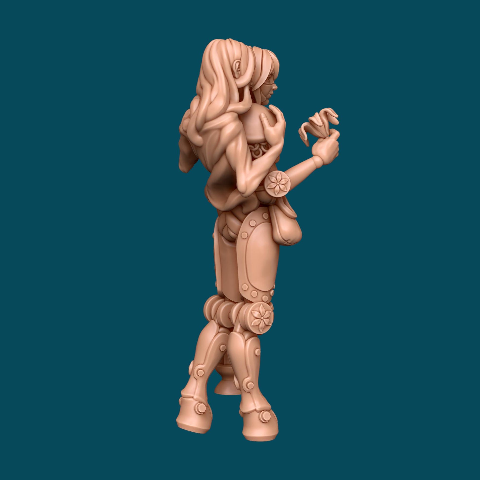 Magpie, a mechanical girl | D&D TTRPG Miniature | Awkward Penguin Minis