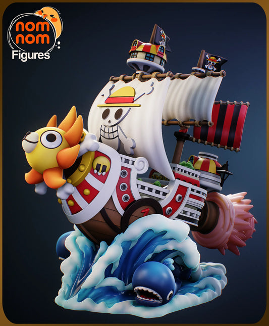 Chibi Thousand Sunny | Resin Garage Kit Figure Anime Fan Art | Nomnom Figures