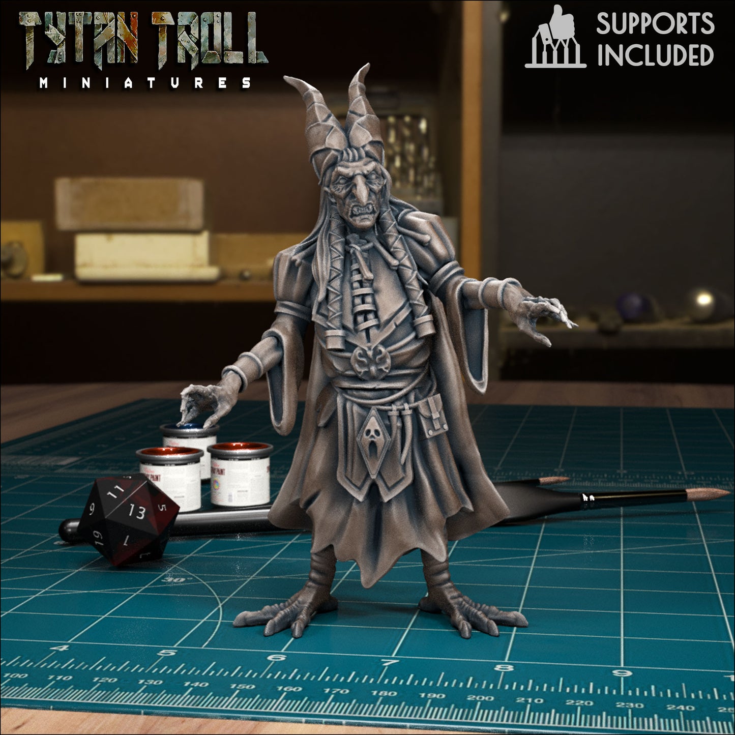 CoS Baba Lysaga | D&D TTRPG Mini | TytanTroll Miniatures