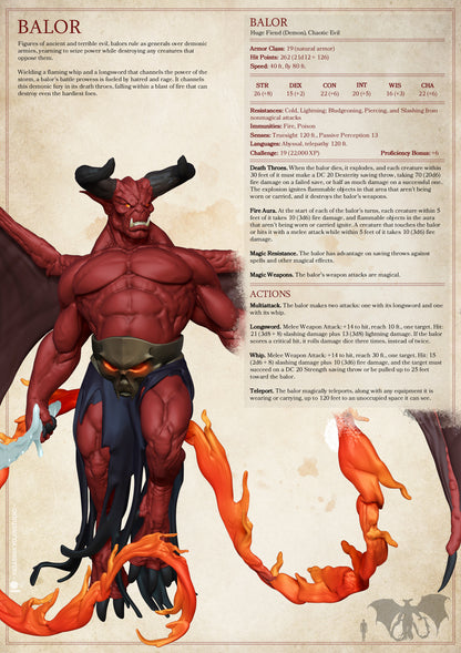Balor | D&D TTRPG Monster Miniature | Yasashii Kyojin Studio