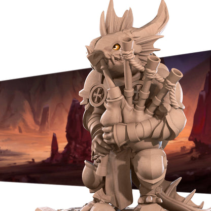 Kobold Bardbarian | D&D TTRPG Miniature | Bite the Bullet