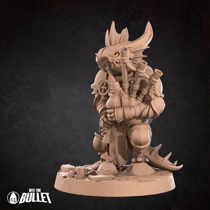 Kobold Bardbarian | D&D TTRPG Miniature | Bite the Bullet