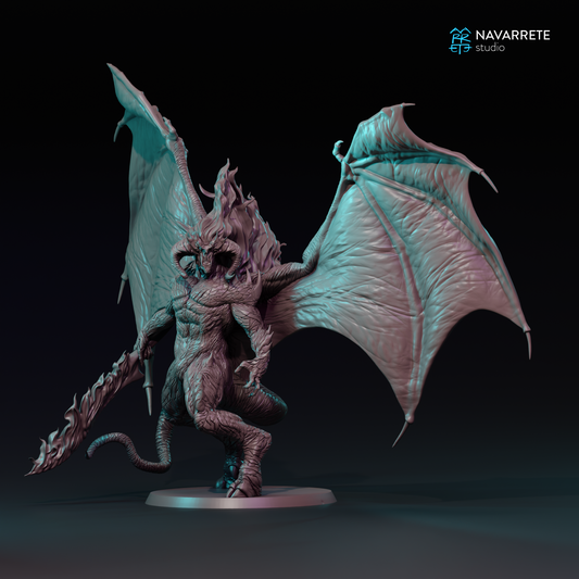 Tattles Told 3D Barzul tabletop gaming miniature by Navarrete Studio, detailed figure on a gaming base.