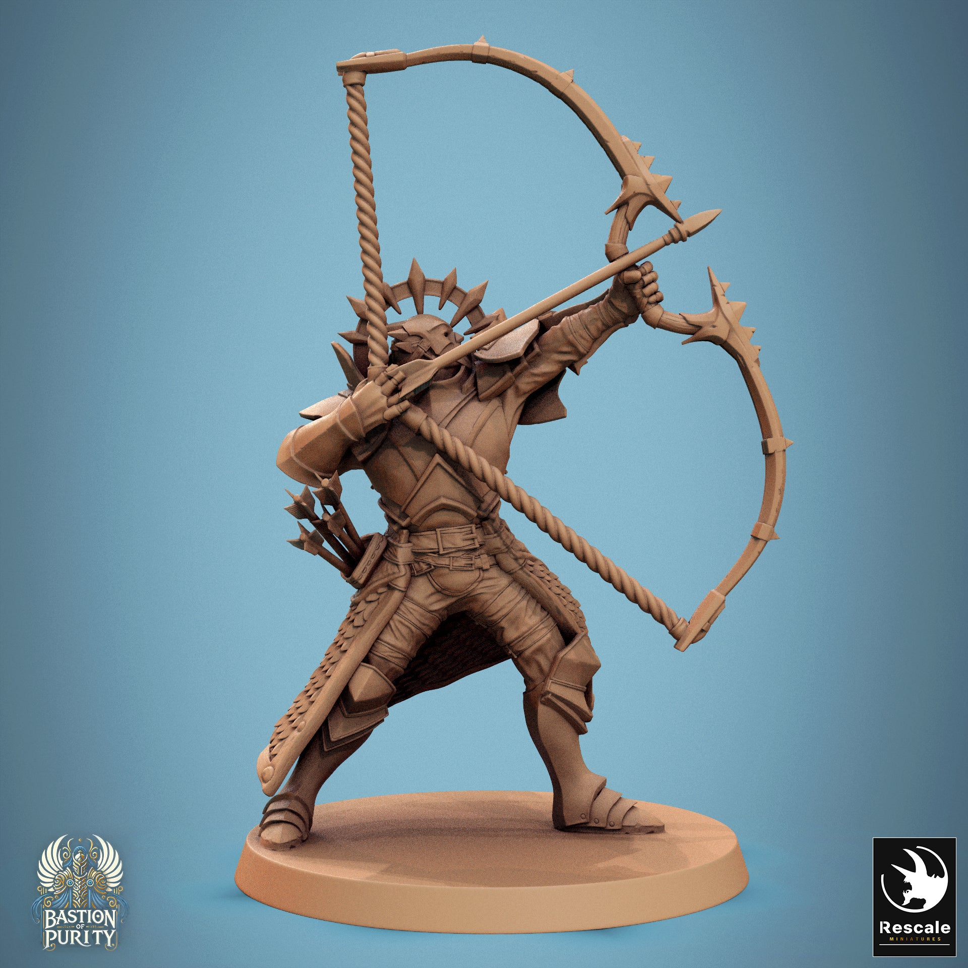Aeterna Infantry Archers, Bastion of Purity Warband | D&D TTRPG Miniature | Rescale Miniatures