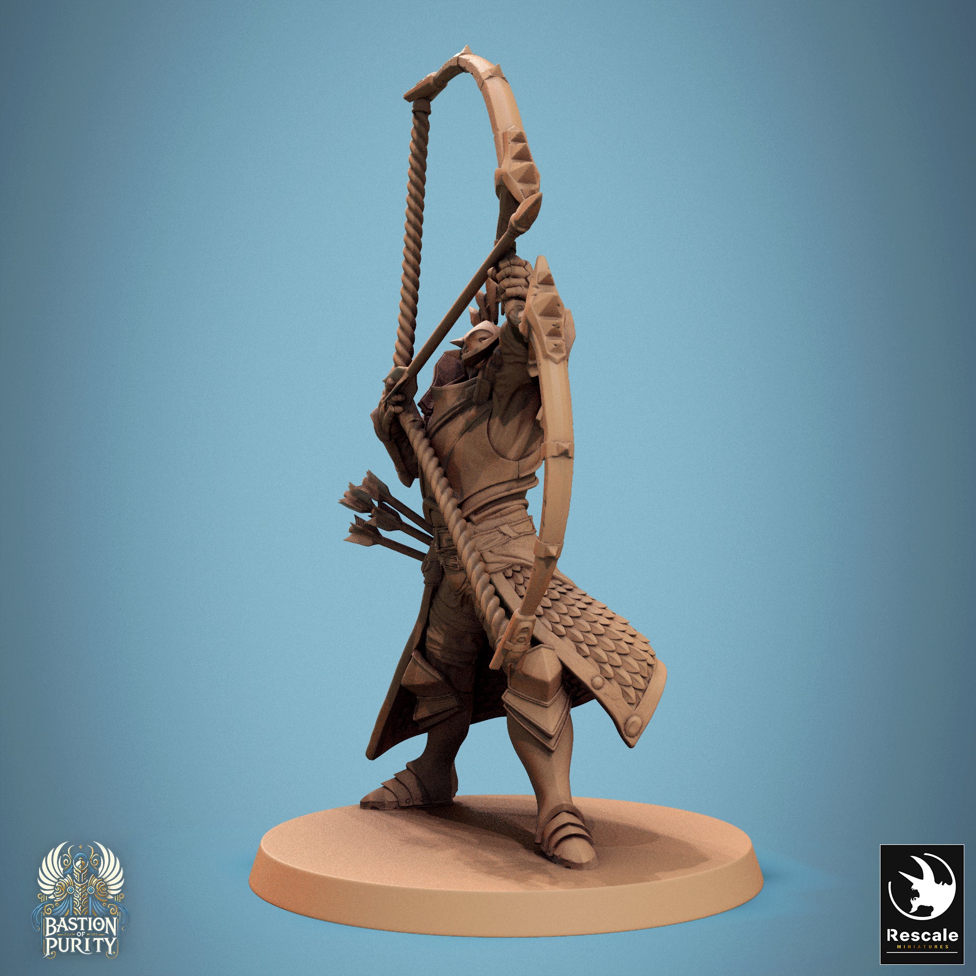 Aeterna Infantry Archers, Bastion of Purity Warband | D&D TTRPG Miniature | Rescale Miniatures