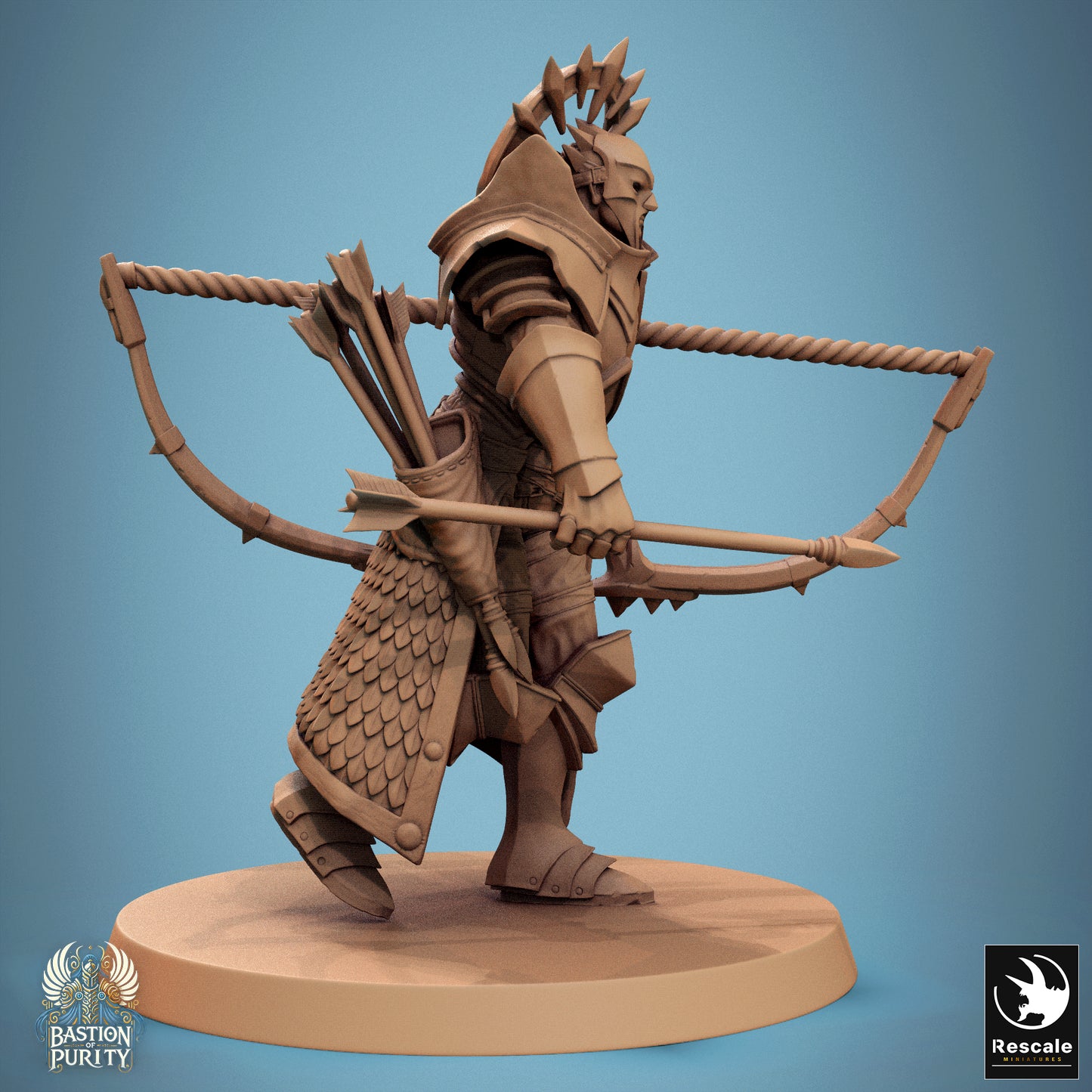 Aeterna Infantry Archers, Bastion of Purity Warband | D&D TTRPG Miniature | Rescale Miniatures