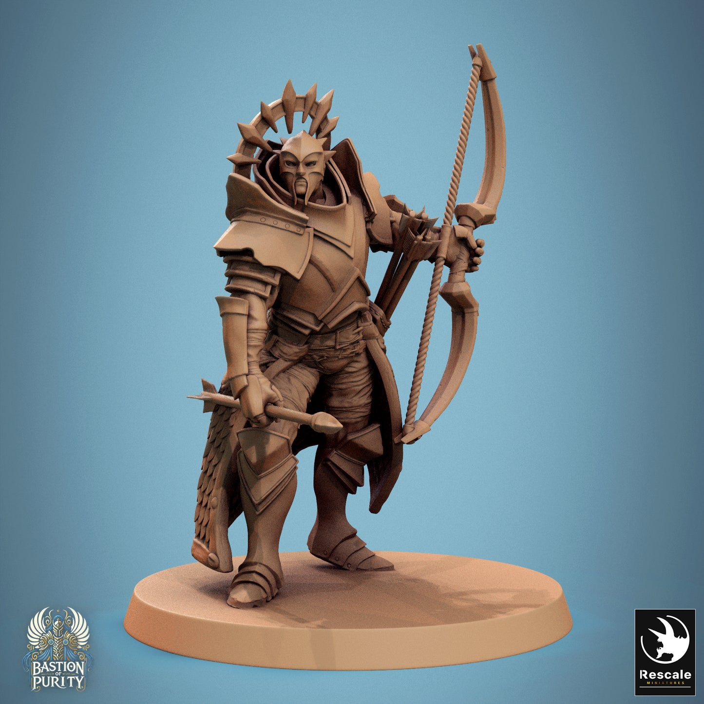 Aeterna Infantry Archers, Bastion of Purity Warband | D&D TTRPG Miniature | Rescale Miniatures