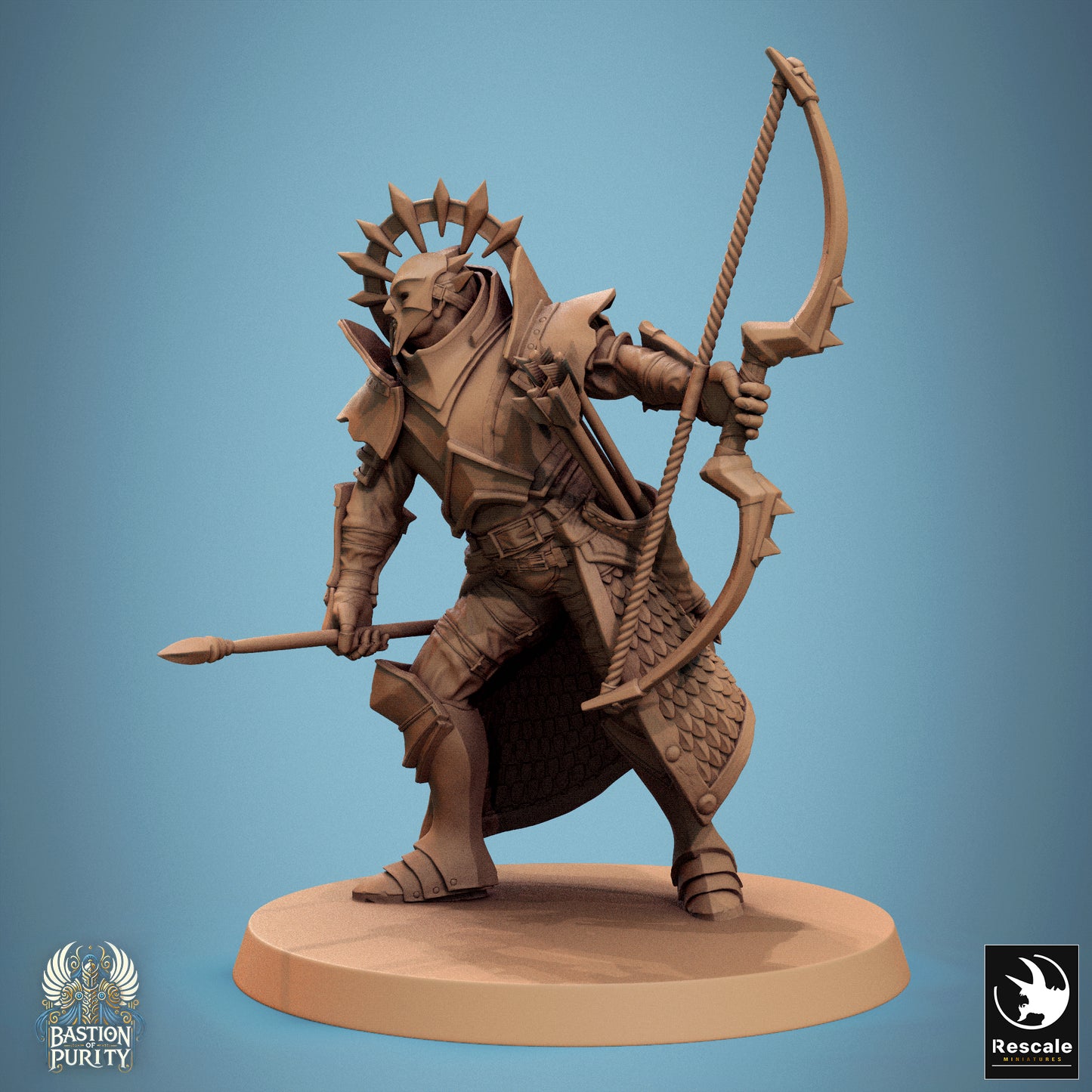 Aeterna Infantry Archers, Bastion of Purity Warband | D&D TTRPG Miniature | Rescale Miniatures