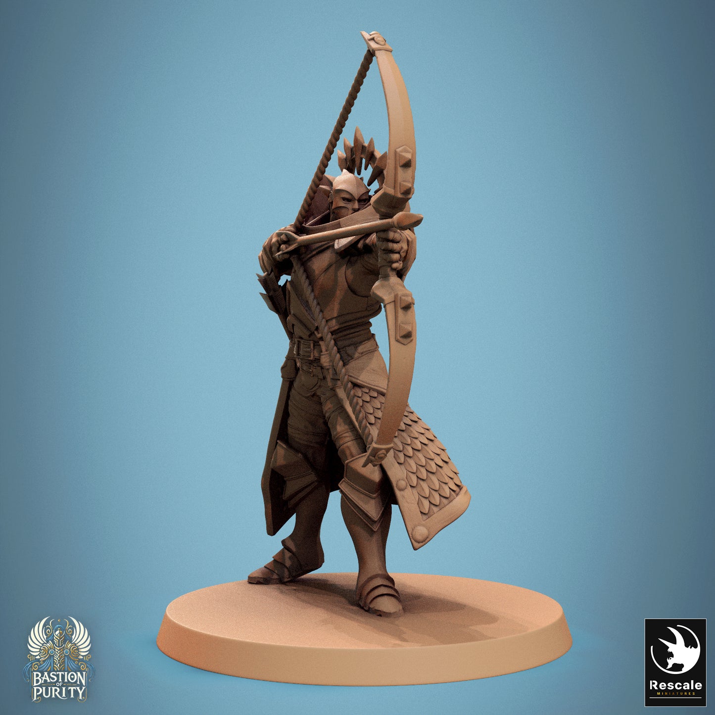 Aeterna Infantry Archers, Bastion of Purity Warband | D&D TTRPG Miniature | Rescale Miniatures