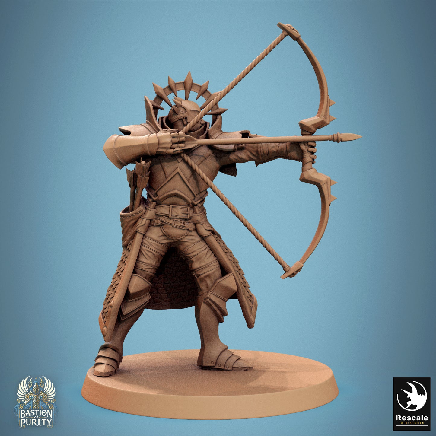 Aeterna Infantry Archers, Bastion of Purity Warband | D&D TTRPG Miniature | Rescale Miniatures