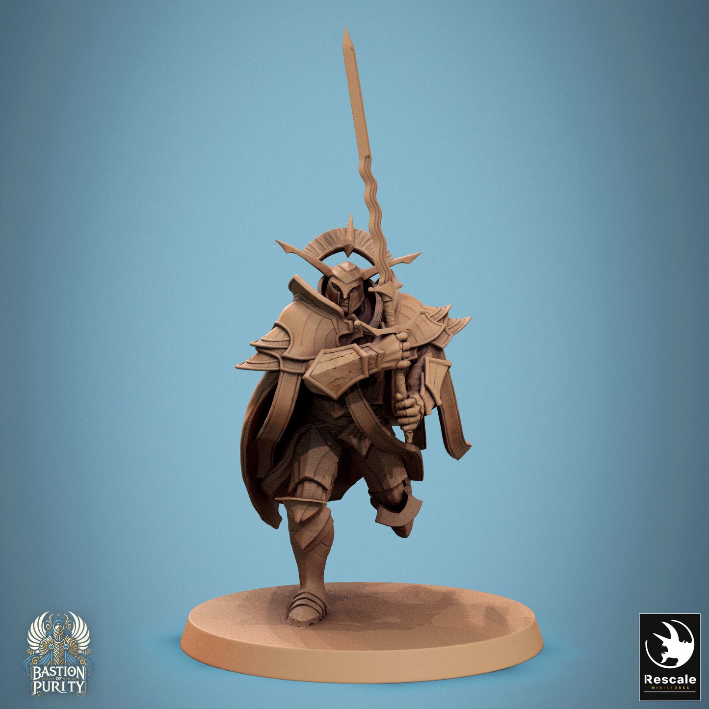 Aeterna Infantry General, Bastion of Purity Warband | D&D TTRPG Miniature | Rescale Miniatures