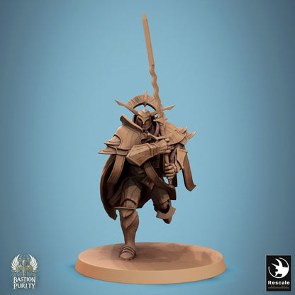 Aeterna Infantry General, Bastion of Purity Warband | D&D TTRPG Miniature | Rescale Miniatures