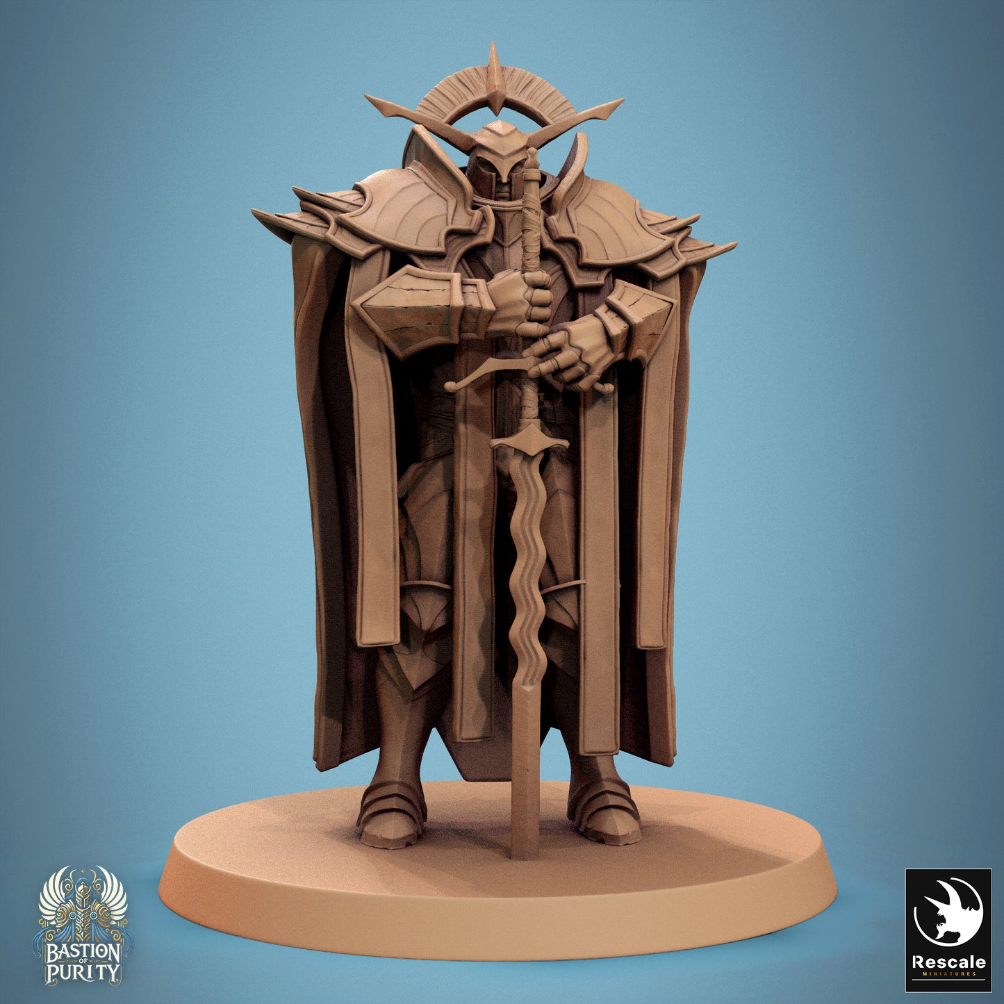 Aeterna Infantry General, Bastion of Purity Warband | D&D TTRPG Miniature | Rescale Miniatures