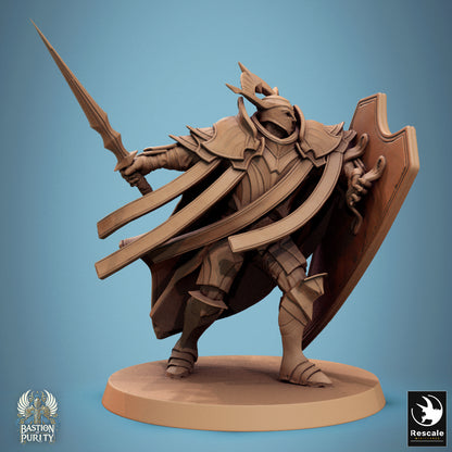 Aeterna Infantry General, Bastion of Purity Warband | D&D TTRPG Miniature | Rescale Miniatures