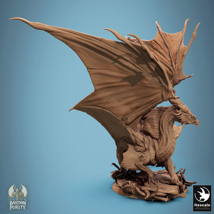 Bronze Dragon, Legendary Metallic Monster | D&D TTRPG Dragon Miniature | Rescale Miniatures