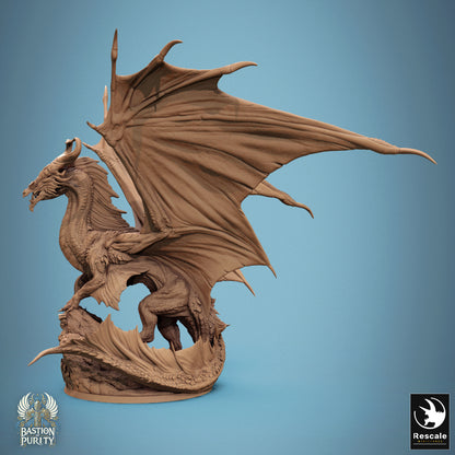 Bronze Dragon, Legendary Metallic Monster | D&D TTRPG Dragon Miniature | Rescale Miniatures