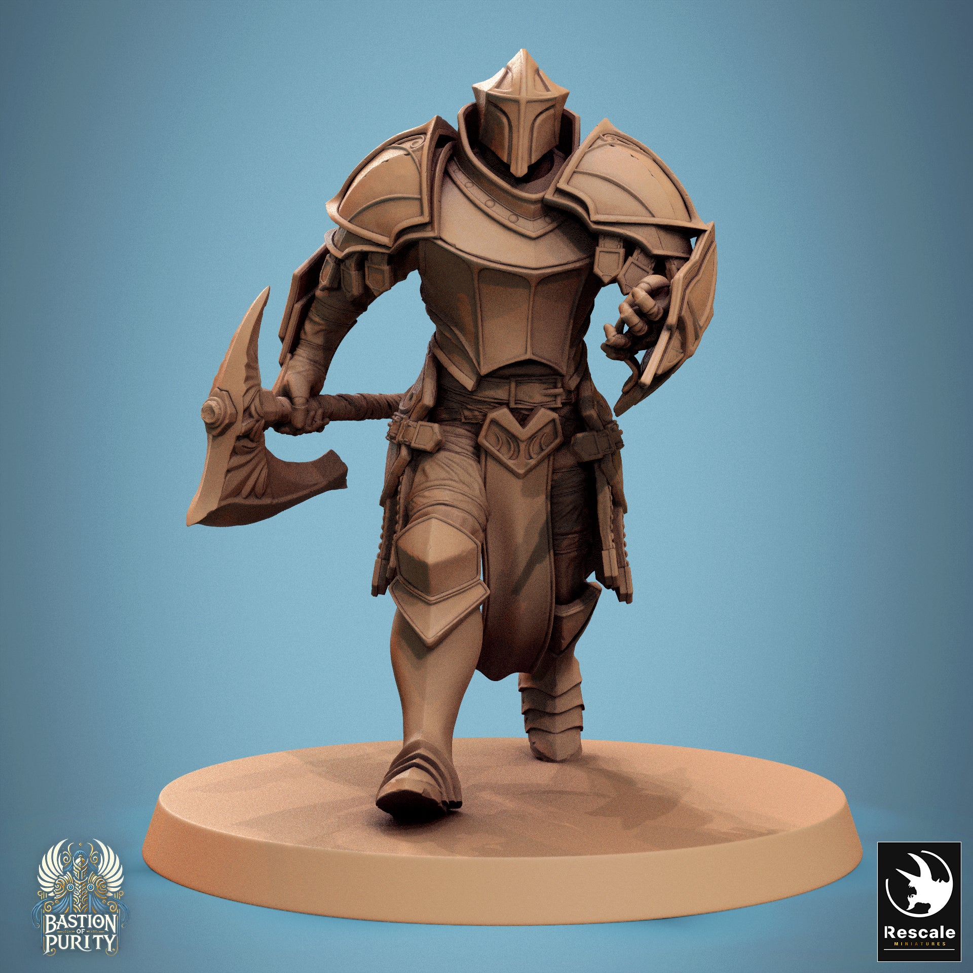 Aeterna Infantry Soldiers, Bastion of Purity Warband | D&D TTRPG Miniature | Rescale Miniatures