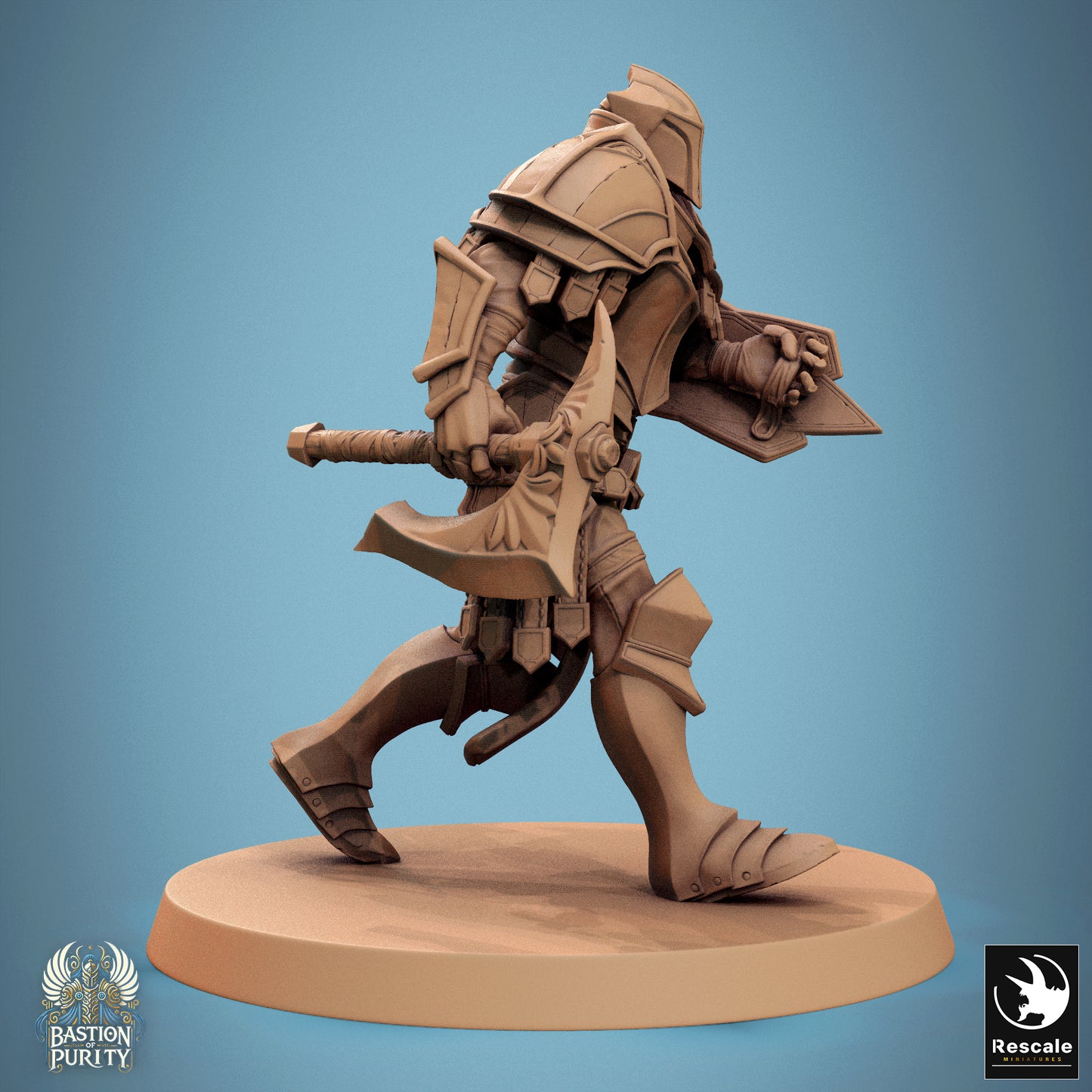 Aeterna Infantry Soldiers, Bastion of Purity Warband | D&D TTRPG Miniature | Rescale Miniatures