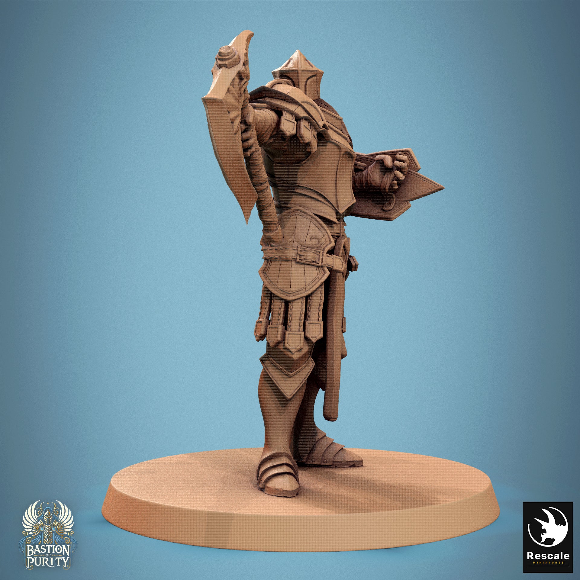 Aeterna Infantry Soldiers, Bastion of Purity Warband | D&D TTRPG Miniature | Rescale Miniatures