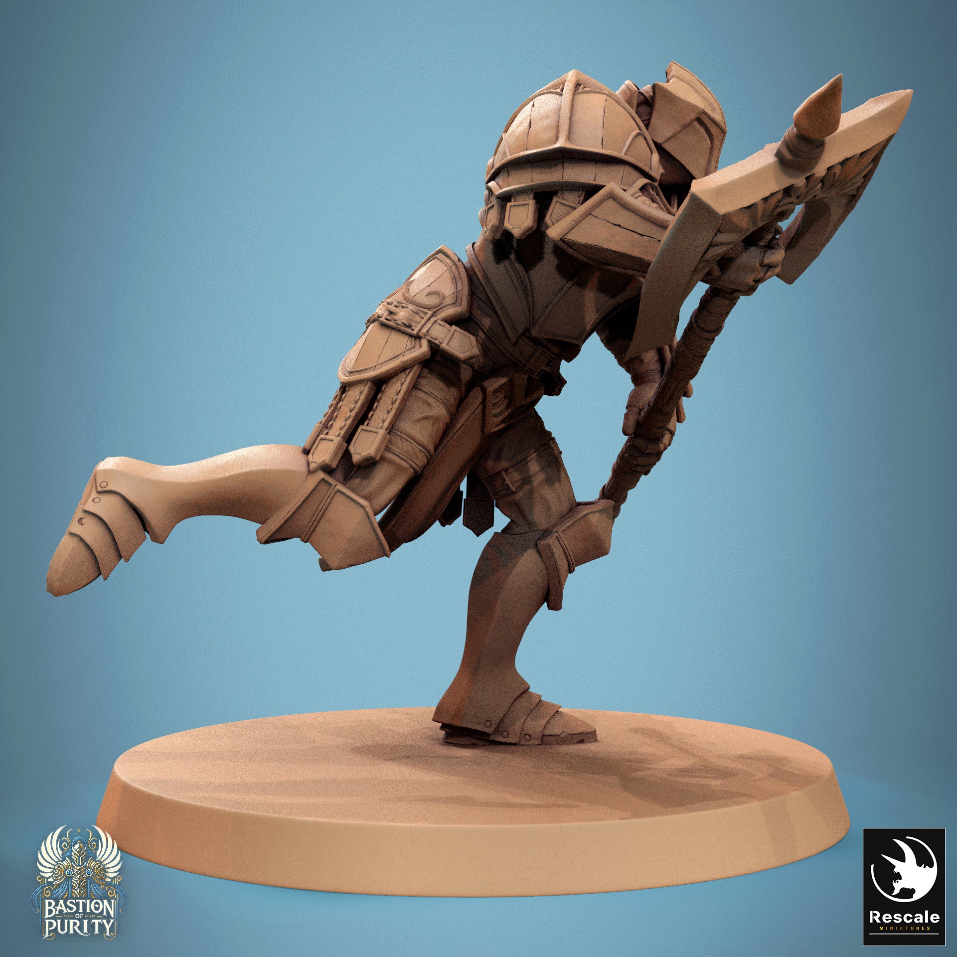 Aeterna Infantry Soldiers, Bastion of Purity Warband | D&D TTRPG Miniature | Rescale Miniatures