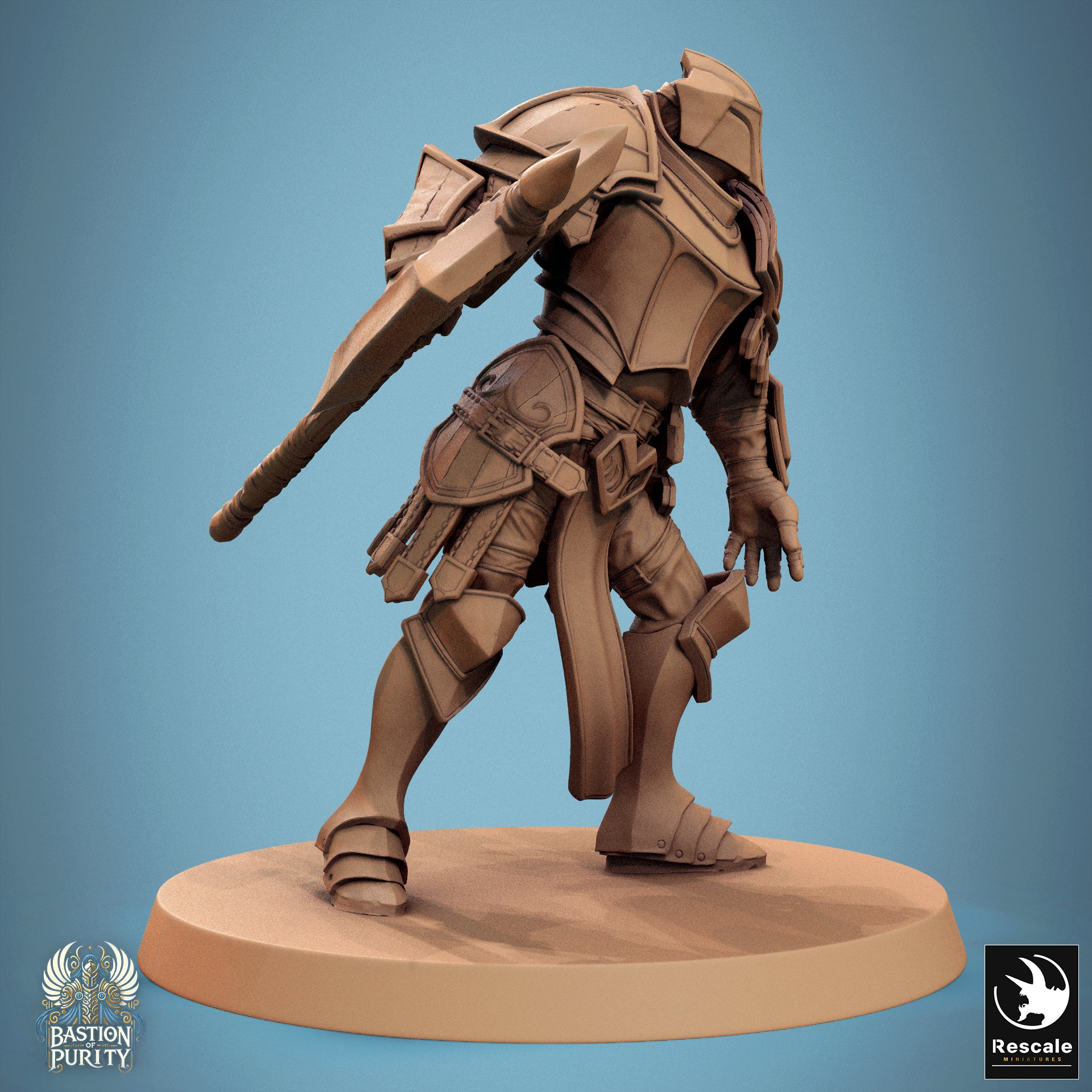 Aeterna Infantry Soldiers, Bastion of Purity Warband | D&D TTRPG Miniature | Rescale Miniatures