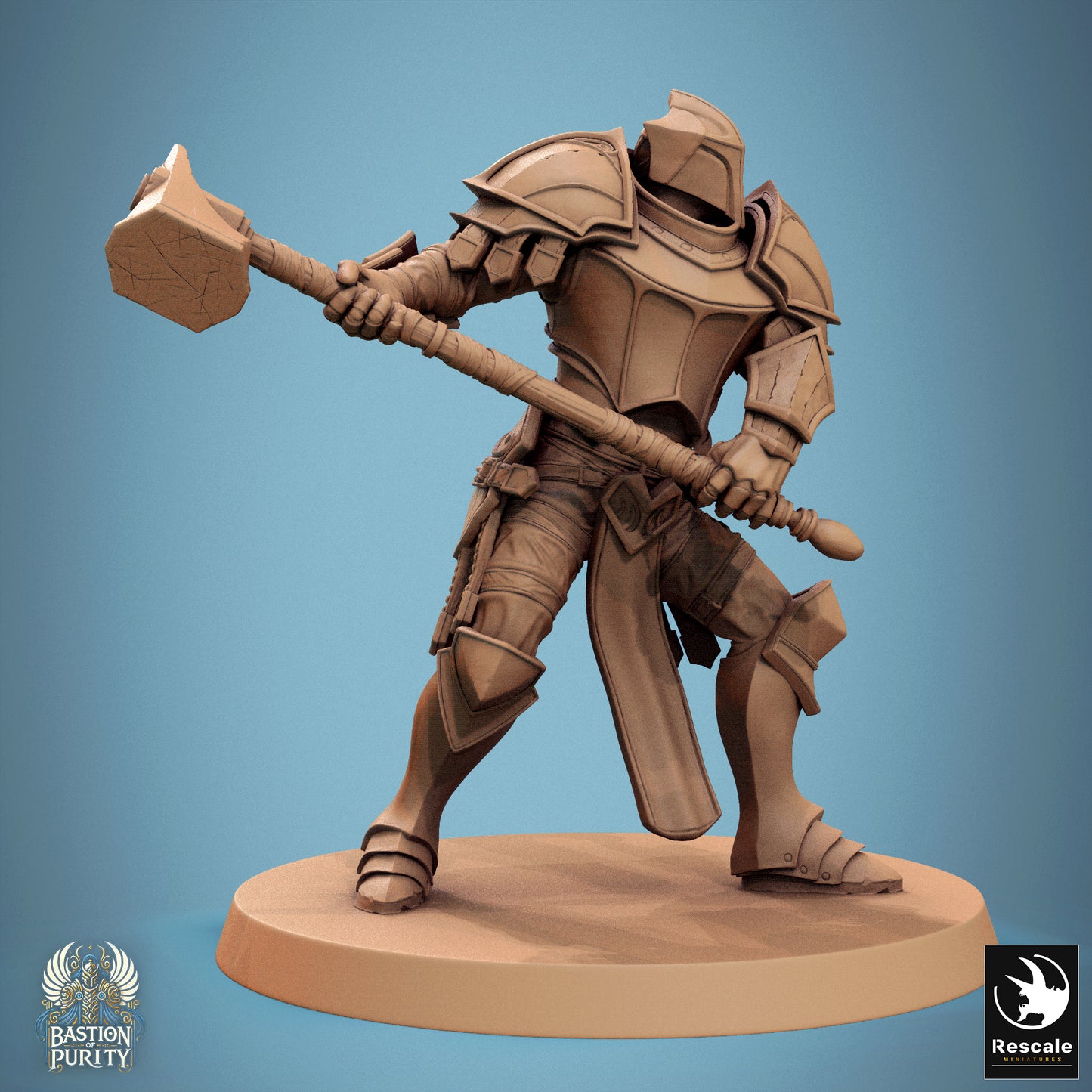 Aeterna Infantry Soldiers, Bastion of Purity Warband | D&D TTRPG Miniature | Rescale Miniatures