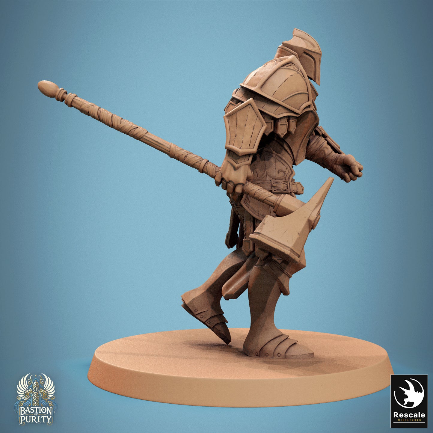 Aeterna Infantry Soldiers, Bastion of Purity Warband | D&D TTRPG Miniature | Rescale Miniatures