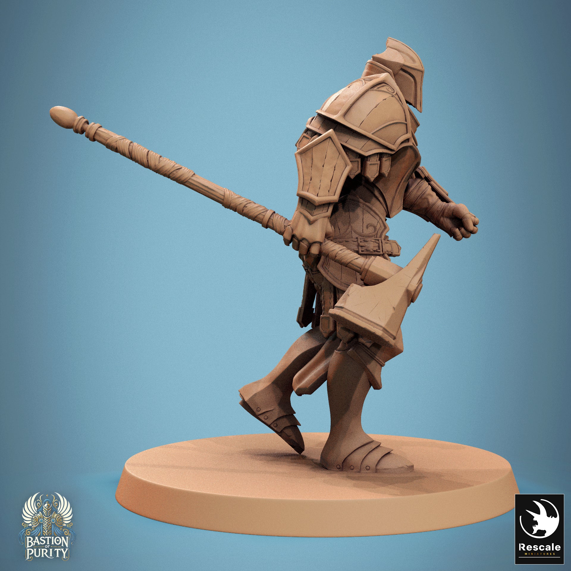 Aeterna Infantry Soldiers, Bastion of Purity Warband | D&D TTRPG Miniature | Rescale Miniatures