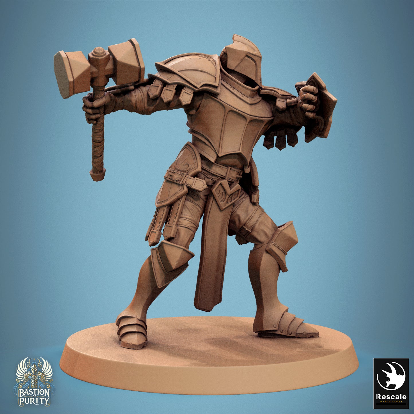 Aeterna Infantry Soldiers, Bastion of Purity Warband | D&D TTRPG Miniature | Rescale Miniatures